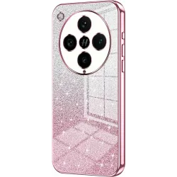 Coque arrière en silicone Phonesta Crystal Sparkle pour Oppo Find X8 Pro - Rose