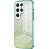 Coque arrière en silicone Phonesta Crystal Sparkle pour Samsung Galaxy S25 Ultra - Vert