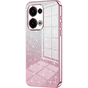 Coque arrière en silicone Phonesta Crystal Sparkle pour Oppo Reno13 - Rose