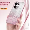 Coque arrière en silicone Phonesta Crystal Sparkle pour Oppo Reno13 Pro - Or 6