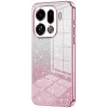Coque arrière en silicone Phonesta Crystal Sparkle pour Oppo Find X9 Pro - Rose