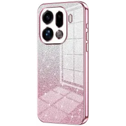 Coque arrière en silicone Phonesta Crystal Sparkle pour Oppo Find X9 Pro - Rose