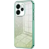 Coque arrière en silicone Phonesta Crystal Sparkle pour Oppo Reno15 - Vert