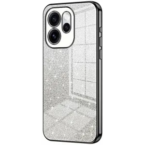Coque arrière en silicone Phonesta Crystal Sparkle pour Oppo Reno15 - Noir