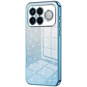 Coque arrière en silicone Phonesta Crystal Sparkle pour Xiaomi Poco F8 Ultra - Bleu
