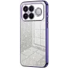 Coque arrière en silicone Phonesta Crystal Sparkle pour Xiaomi Poco F8 Ultra - Violet