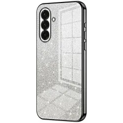 Coque arrière en silicone Phonesta Crystal Sparkle pour Samsung Galaxy A37 - Noir