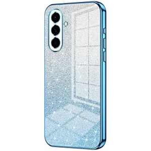 Coque arrière en silicone Phonesta Crystal Sparkle pour Samsung Galaxy A57 - Bleu
