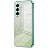 Coque arrière en silicone Phonesta Crystal Sparkle pour Samsung Galaxy A57 - Vert