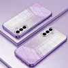 Coque arrière en silicone Phonesta Crystal Sparkle pour Samsung Galaxy A57 - Violet 2