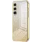 Coque arrière en silicone Phonesta Crystal Sparkle pour Samsung Galaxy S25 FE - Or