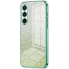 Coque arrière en silicone Phonesta Crystal Sparkle pour Samsung Galaxy S25 FE - Vert