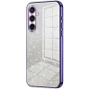 Coque arrière en silicone Phonesta Crystal Sparkle pour Samsung Galaxy S25 FE - Violet