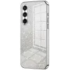 Coque arrière en silicone Phonesta Crystal Sparkle pour Samsung Galaxy S25 FE - Argent