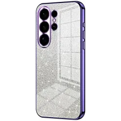 Coque arrière en silicone Phonesta Crystal Sparkle pour Samsung Galaxy S26 Ultra - Violet