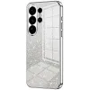 Coque arrière en silicone Phonesta Crystal Sparkle pour Samsung Galaxy S26 Ultra - Argent
