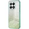 Coque arrière en silicone Phonesta Crystal Sparkle pour Xiaomi 15T - Vert