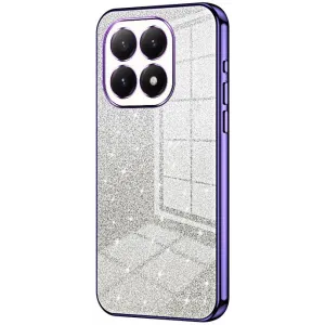 Coque arrière en silicone Phonesta Crystal Sparkle pour Xiaomi 15T - Violet