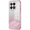 Coque arrière en silicone Phonesta Crystal Sparkle pour Xiaomi 15T - Rose