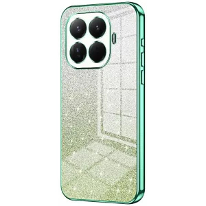 Coque arrière en silicone Phonesta Crystal Sparkle pour Xiaomi 15T Pro - Vert