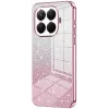 Coque arrière en silicone Phonesta Crystal Sparkle pour Xiaomi 15T Pro - Rose