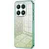 Coque arrière en silicone Phonesta Crystal Sparkle pour Xiaomi 17 - Vert