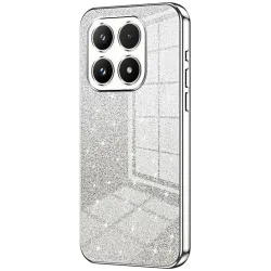Coque arrière en silicone Phonesta Crystal Sparkle pour Xiaomi 17 - Argent