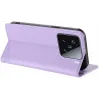 Coque portefeuille Phonesta Embossed Lines pour Xiaomi 15 - Violet 3