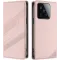 Coque portefeuille Phonesta Embossed Lines pour Xiaomi 15 - Rose