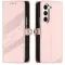 Coque portefeuille Phonesta Embossed Lines pour Samsung Galaxy Z Fold 6 - Rose
