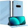 Coque portefeuille Phonesta Embossed Lines pour Nothing Phone (3a) - Bleu clair 1