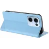 Coque portefeuille Phonesta Embossed Lines pour Oppo Reno13 - Bleu clair 3