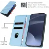 Coque portefeuille Phonesta Embossed Lines pour OnePlus 13R - Bleu clair 3