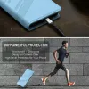 Coque portefeuille Phonesta Embossed Lines pour OnePlus 13R - Bleu clair 6