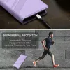 Coque portefeuille Phonesta Embossed Lines pour OnePlus 13R - Violet 6