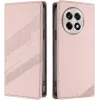 Coque portefeuille Phonesta Embossed Lines pour OnePlus 13R - Rose 0