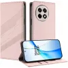 Coque portefeuille Phonesta Embossed Lines pour OnePlus 13R - Rose 1