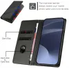 Coque portefeuille Phonesta Embossed Lines pour OnePlus 13R - Noir 3