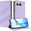 Coque portefeuille Phonesta Embossed Lines pour OnePlus Nord 4 - Violet 1
