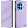 Coque portefeuille Phonesta Embossed Lines pour OnePlus 12R - Violet