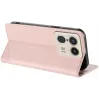 Coque portefeuille Phonesta Embossed Lines pour Motorola Edge 50 Ultra - Rose 3