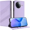 Coque portefeuille Phonesta Embossed Lines pour Xiaomi Poco F7 Pro/F7 Ultra - Violet 2
