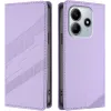 Coque portefeuille Phonesta Embossed Lines pour Xiaomi Redmi Note 14 5G - Violet