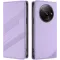 Coque portefeuille Phonesta Embossed Lines pour Xiaomi Redmi A3 - Violet