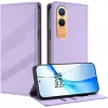 Coque portefeuille Phonesta Embossed Lines pour OnePlus Nord CE 4 Lite - Violet 2
