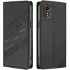Coque portefeuille Phonesta Embossed Lines pour Samsung Galaxy Xcover 7 - Noir