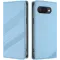 Coque portefeuille Phonesta Embossed Lines pour Google Pixel 9a - Bleu clair
