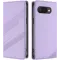 Coque portefeuille Phonesta Embossed Lines pour Google Pixel 9a - Violet
