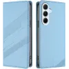 Coque portefeuille Phonesta Embossed Lines pour Samsung Galaxy A26 - Bleu clair 0