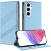 Coque portefeuille Phonesta Embossed Lines pour Samsung Galaxy A26 - Bleu clair 1